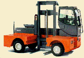 IC engine sideloading forklift truck