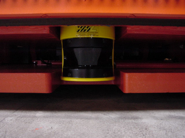 Pedestrian Laser detection system integrated within the EK turret truck