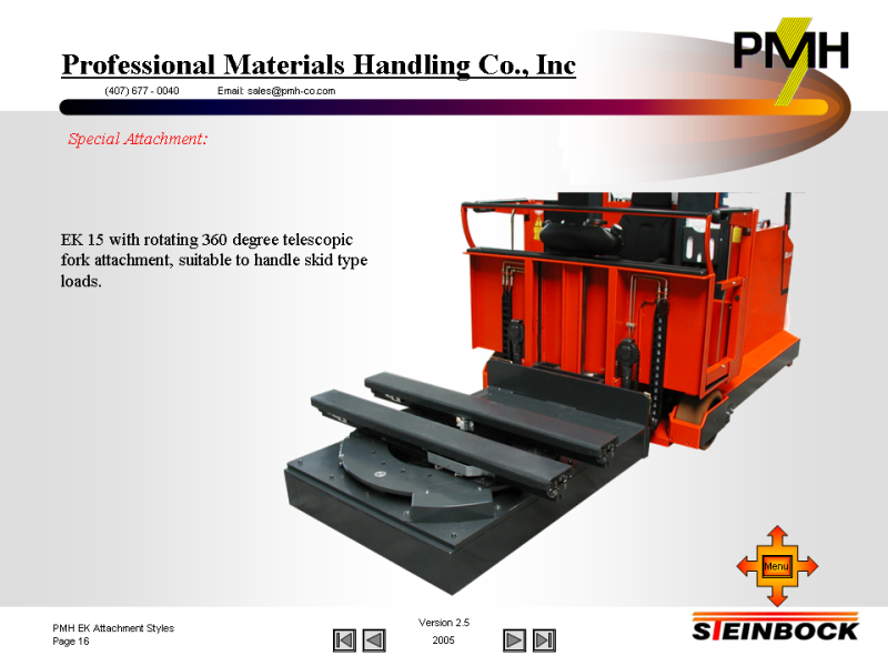 Double deep light load handling on narrow aisle forklift