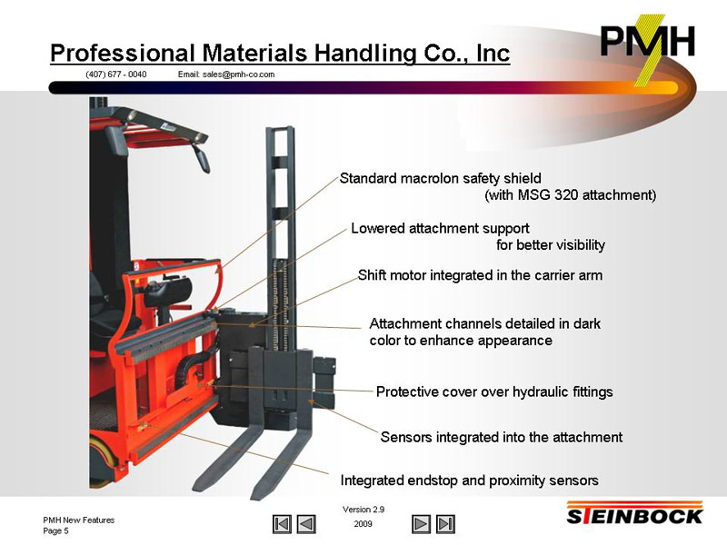 custom solutions for narrow aisle forklift trucks