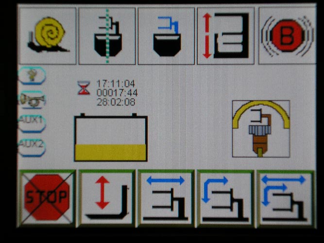 PMH developed forklift display with integrated RF communication