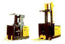 narrow aisle man-up forklifts