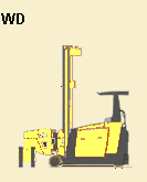 WD turret forklift